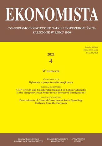 Ekonomista 2021 nr 4 Praca zbiorowa - okladka książki