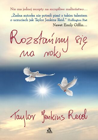 Rozstańmy się na rok Taylor Jenkins Reid - okladka książki