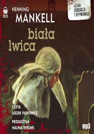 Biała lwica Henning Mankell - okladka książki