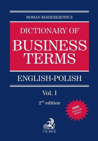 English-Polish Dictionary of Business Terms. Tom I Roman Kozierkiewicz - okladka książki