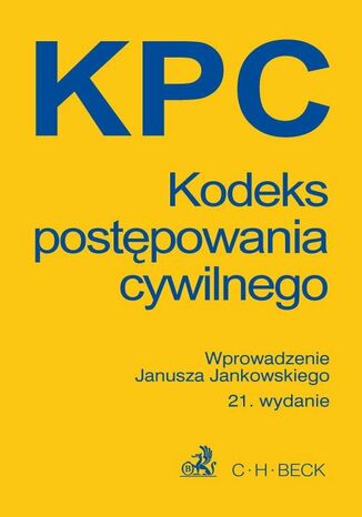 Kodeks postępowania cywilnego Janusz Jankowski - okladka książki