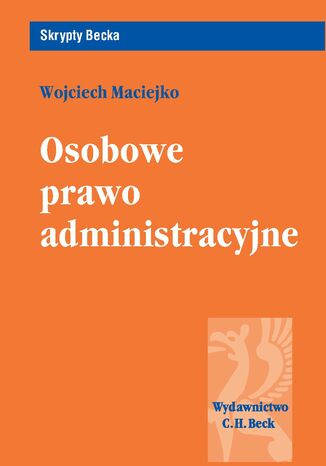 Osobowe prawo administracyjne Wojciech Maciejko - okladka książki