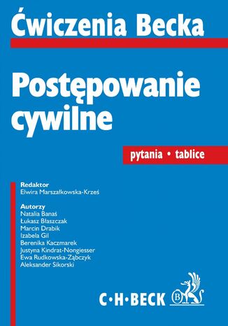 Postępowanie cywilne. Pytania. Tablice Elwira Marszałkowska-Krześ, Izabella Gil, Natalia Banaś - okladka książki