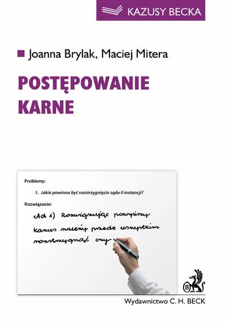 Postępowanie karne Joanna Brylak, Maciej Mitera - okladka książki