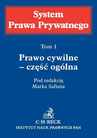 Prawo cywilne - część ogólna. System Prawa Prywatnego. Tom 1 Ewa Łętowska, Zbigniew Banaszczyk, Maksymilian Pazdan - okladka książki