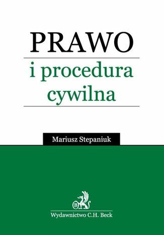 Prawo i procedura cywilna Mariusz Stepaniuk - okladka książki