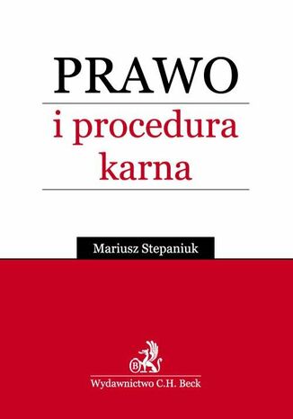 Prawo i procedura karna Mariusz Stepaniuk - okladka książki
