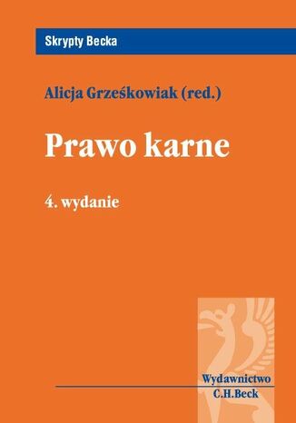 Prawo karne Alicja Grześkowiak - okladka książki