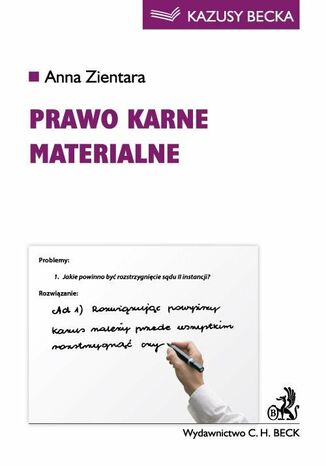 Prawo karne materialne Anna Zientara - okladka książki