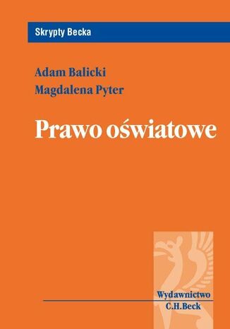 Prawo oświatowe Adam Balicki, Magdalena Pyter - okladka książki