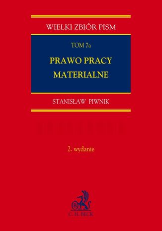 Prawo pracy materialne - wzory pism z objaśnieniami. Tom 7a Stanisław Piwnik - okladka książki