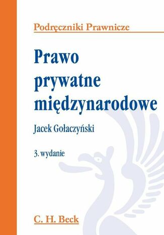 Prawo prywatne międzynarodowe Jacek Gołaczyński - okladka książki