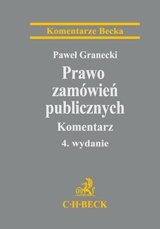 Prawo zamówień publicznych. Komentarz Paweł Granecki - okladka książki