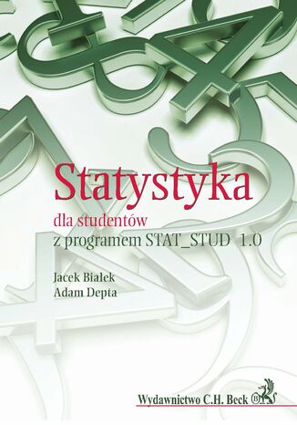 Statystyka dla studentów z programem STAT_STUD 1.0 Jacek Białek, Adam Depta - okladka książki