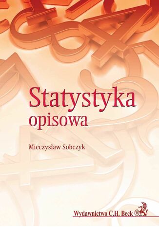 Statystyka opisowa Mieczysław Sobczyk - okladka książki