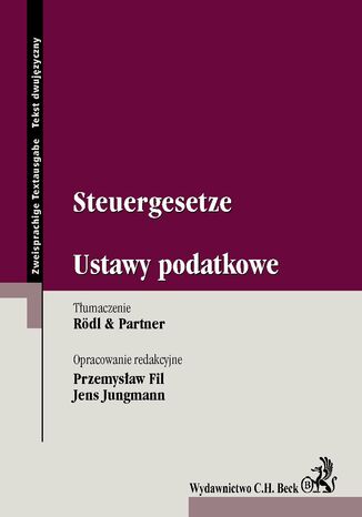 Steuergesetze. Ustawy podatkowe Przemysław Fil, Jens Jungmann - okladka książki