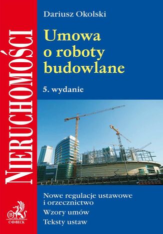 Umowa o roboty budowlane Dariusz Okolski - okladka książki