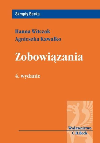 Zobowiązania Hanna Witczak, Agnieszka Kawałko - okladka książki