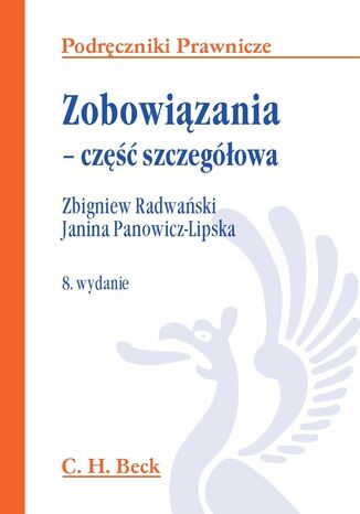 Zobowiązania - część szczegółowa Zbigniew Radwański, Janina Panowicz-Lipska - okladka książki