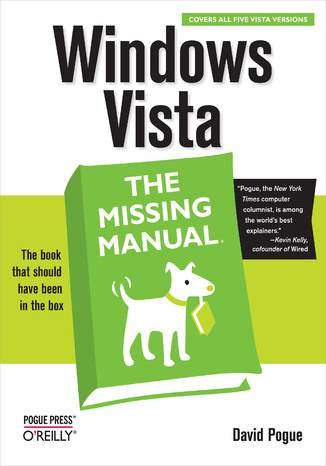 Windows Vista: The Missing Manual David Pogue - okladka książki