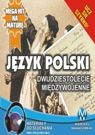 Język polski - Dwudziestolecie Międzywojenne Małgorzata Choromańska - okladka książki