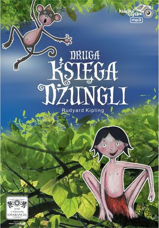 Druga Księga Dżungli Rudyard Kipling - okladka książki