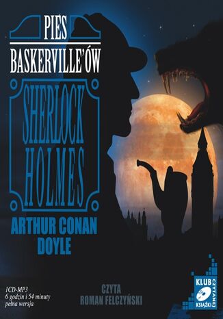 Pies Baskervillów Arthur Conan Doyle - okladka książki