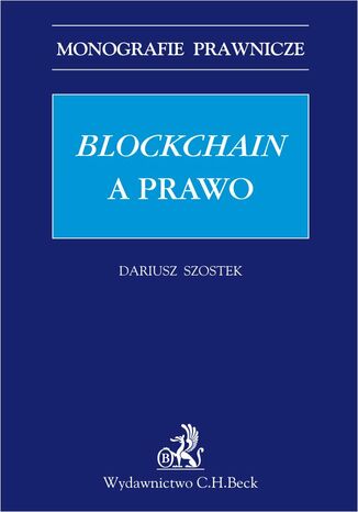 Blockchain a prawo Dariusz Szostek - okladka książki