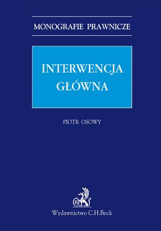 Interwencja główna Piotr Osowy - okladka książki