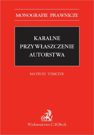 Karalne przywłaszczenie autorstwa Mateusz Tomczyk - okladka książki