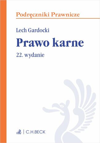 Prawo karne. Wydanie 22 Lech Gardocki - okladka książki