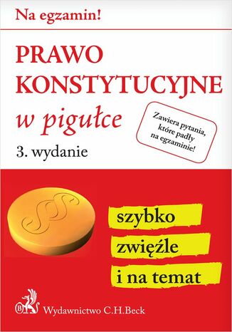 Prawo konstytucyjne w pigułce. Wydanie 3 Wioletta Żelazowska - okladka książki