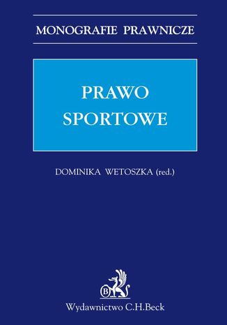 Prawo sportowe Dominika Wetoszka - okladka książki