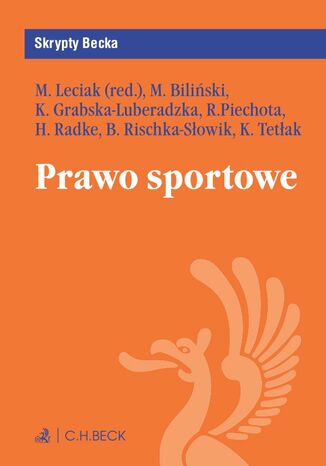 Prawo sportowe Michał Leciak - okladka książki