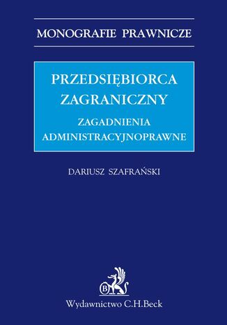 Przedsiębiorca zagraniczny Dariusz Szafrański - okladka książki