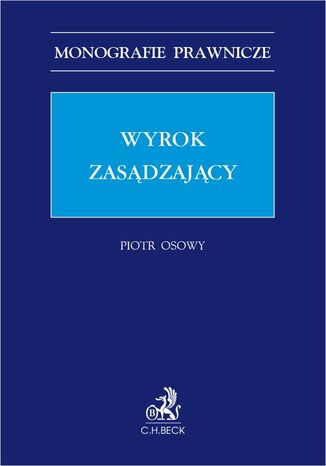 Wyrok zasądzający Piotr Osowy - okladka książki