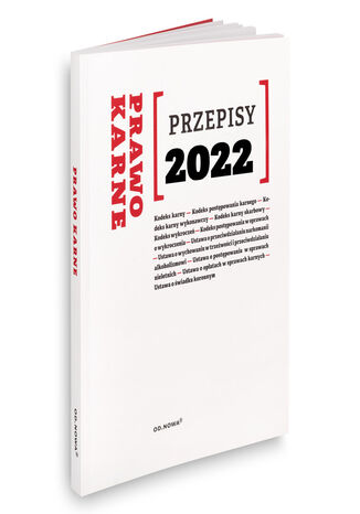 Przepisy 2022 Prawo karne Agnieszka Kaszok - okladka książki