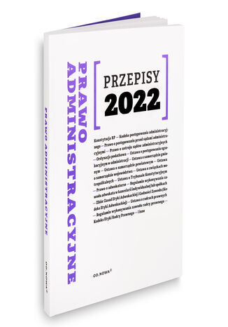 Przepisy 2022 Prawo administracyjne Anna Prus - okladka książki