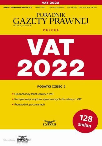 Vat 2022 Praca zbiorowa - okladka książki