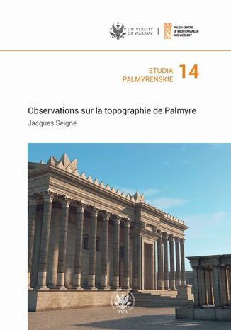 Studia Palmyreńskie 14 Jacques Seigne - okladka książki