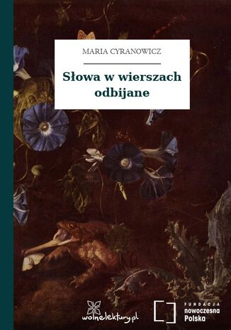 Słowa w wierszach odbijane Maria Cyranowicz - okladka książki