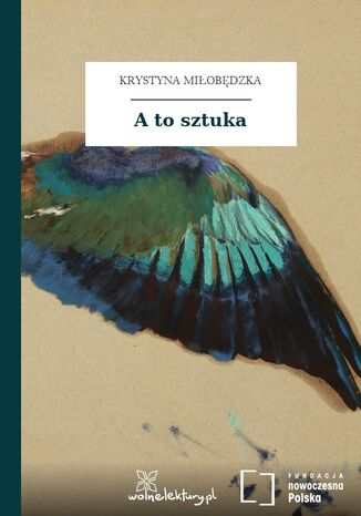 A to sztuka Krystyna Miłobędzka - okladka książki