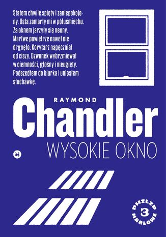 Wysokie okno Raymond Chandler - okladka książki