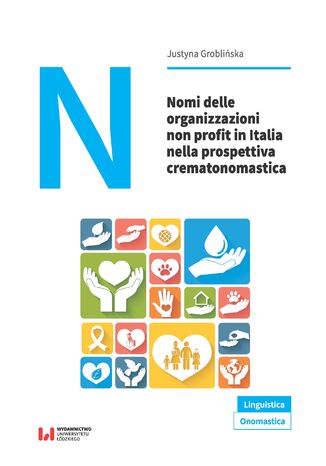 Nomi delle organizzazioni non profit in Italia nella prospettiva crematonomastica Justyna Groblińska - okladka książki