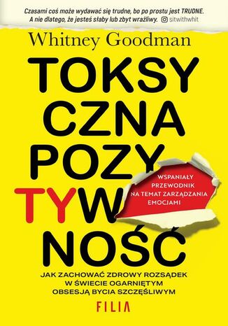 Toksyczna pozytywność Whitney Goodman - okladka książki