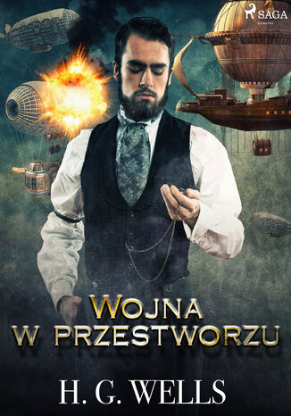 Wojna w przestworzu H. G. Wells - okladka książki