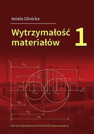 Wytrzymałość materiałów 1 Aniela Glinicka - okladka książki