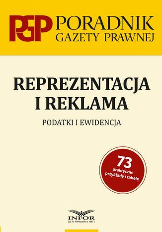 Reprezentacja i reklama. Podatki i ewidencja Praca zbiorowa - okladka książki