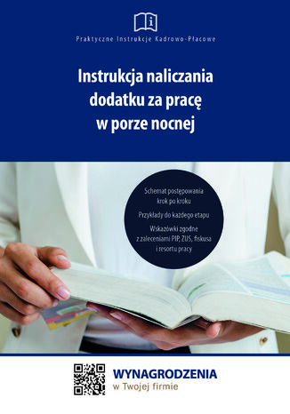 Instrukcja naliczania dodatku za pracę w porze nocnej Jakub Pioterek - okladka książki