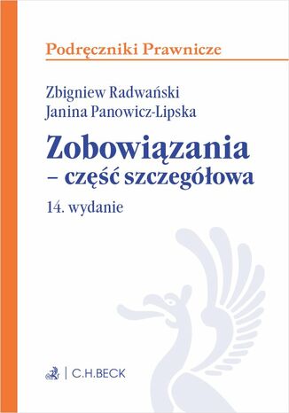 Zobowiązania - część szczegółowa Janina Panowicz-Lipska, Zbigniew Radwański - okladka książki